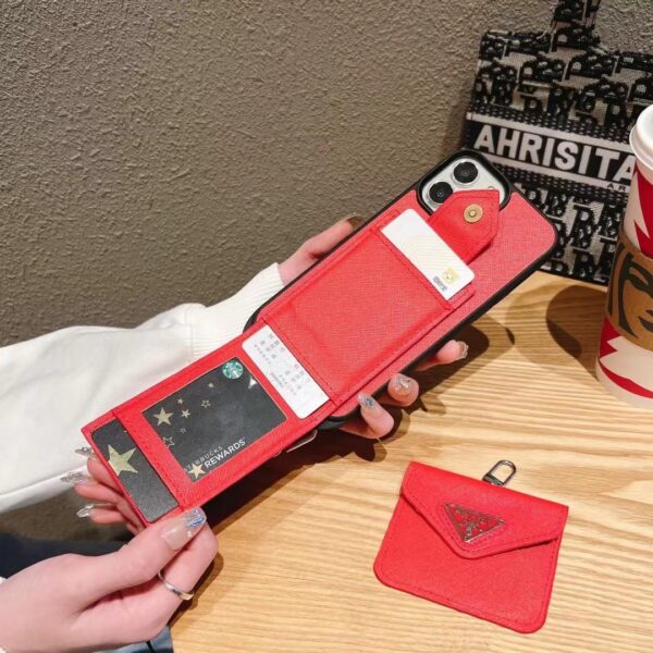 PRADA RED SHOULDER STRAP CASE - Image 3